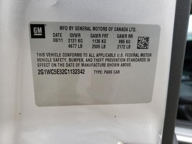 Photo 12 VIN: 2G1WC5E32C1132342 - CHEVROLET IMPALA LTZ 