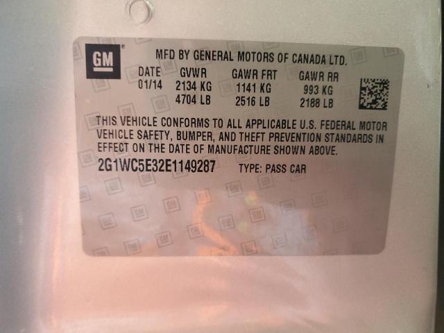 Photo 11 VIN: 2G1WC5E32E1149287 - CHEVROLET IMPALA LIM 