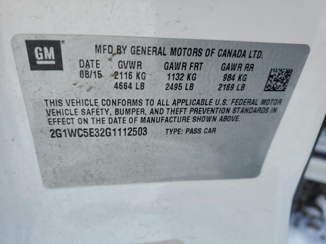 Photo 11 VIN: 2G1WC5E32G1112503 - CHEVROLET IMPALA LIM 