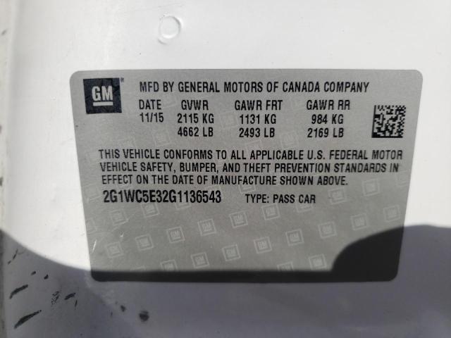 Photo 11 VIN: 2G1WC5E32G1136543 - CHEVROLET IMPALA LIM 