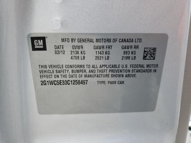 Photo 9 VIN: 2G1WC5E33C1258497 - CHEVROLET IMPALA LTZ 