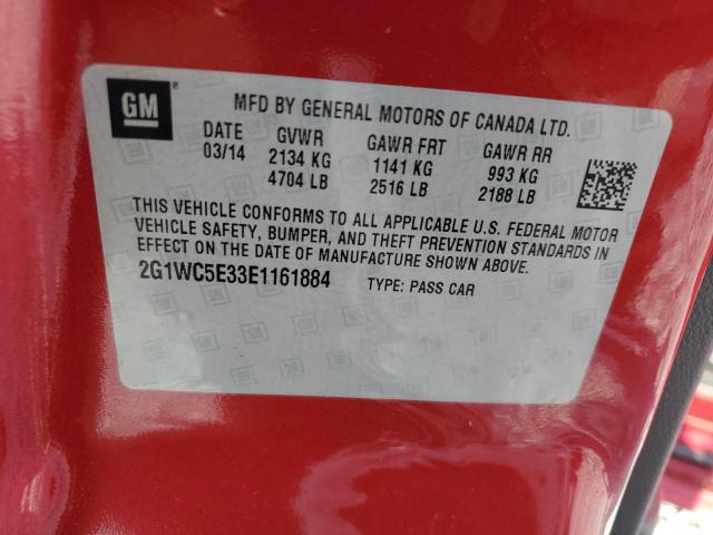 Photo 12 VIN: 2G1WC5E33E1161884 - CHEVROLET IMPALA LIM 