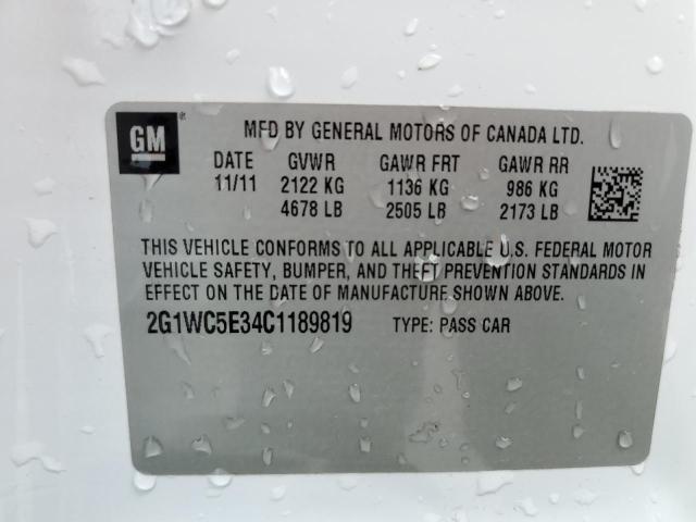 Photo 11 VIN: 2G1WC5E34C1189819 - CHEVROLET IMPALA LTZ 