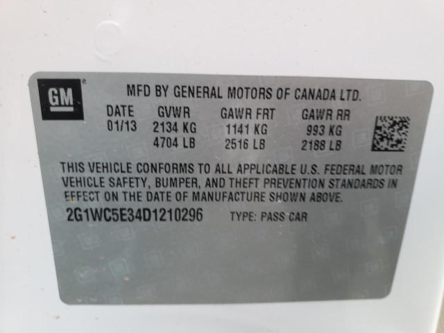 Photo 9 VIN: 2G1WC5E34D1210296 - CHEVROLET IMPALA LTZ 