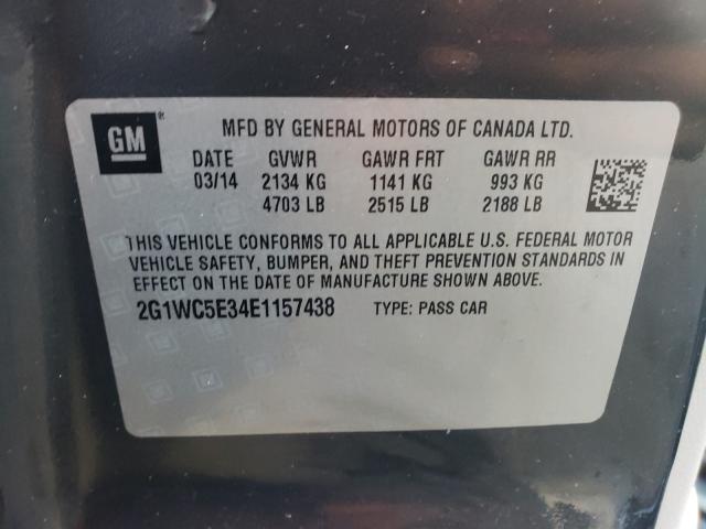 Photo 9 VIN: 2G1WC5E34E1157438 - CHEVROLET IMPALA LIM 