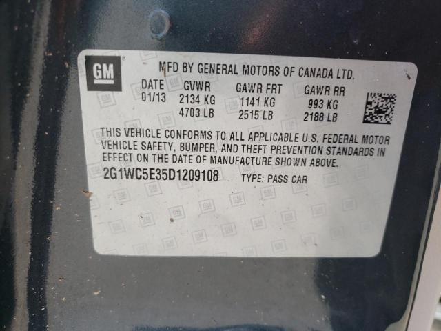 Photo 9 VIN: 2G1WC5E35D1209108 - CHEVROLET IMPALA LTZ 