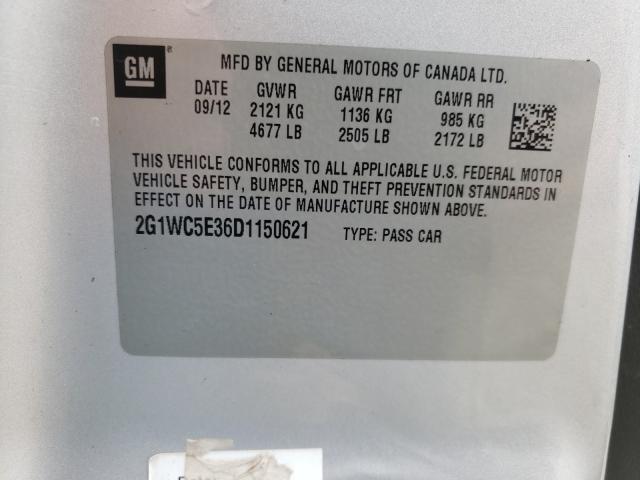 Photo 9 VIN: 2G1WC5E36D1150621 - CHEVROLET IMPALA LTZ 