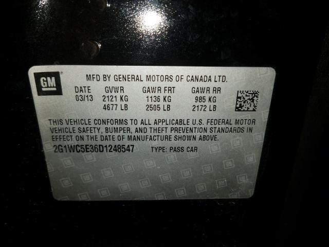 Photo 9 VIN: 2G1WC5E36D1248547 - CHEVROLET IMPALA LTZ 