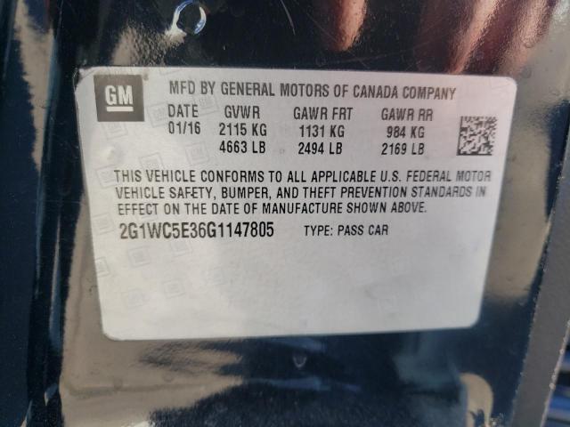 Photo 9 VIN: 2G1WC5E36G1147805 - CHEVROLET IMPALA LIM 