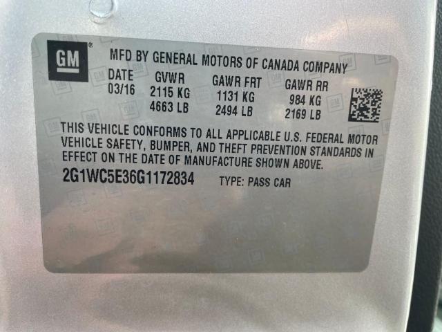 Photo 9 VIN: 2G1WC5E36G1172834 - CHEVROLET IMPALA LIM 