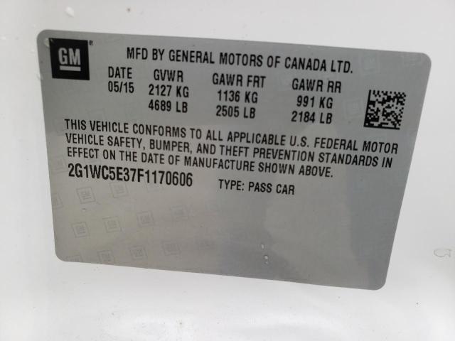 Photo 9 VIN: 2G1WC5E37F1170606 - CHEVROLET IMPALA LIM 