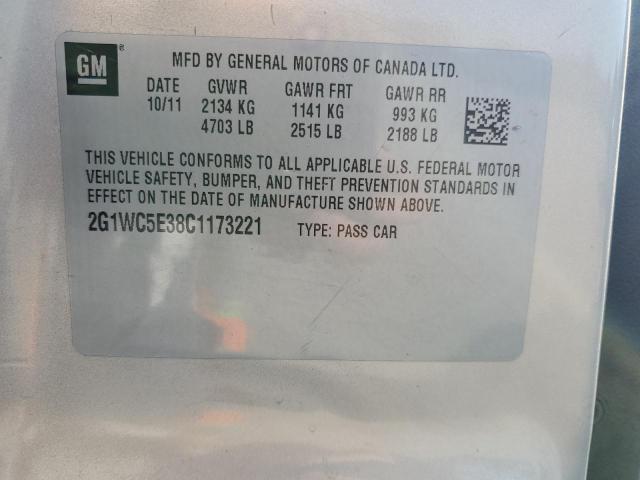 Photo 11 VIN: 2G1WC5E38C1173221 - CHEVROLET IMPALA 