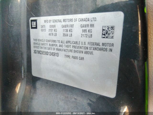 Photo 8 VIN: 2G1WC5E38D1245813 - CHEVROLET IMPALA 