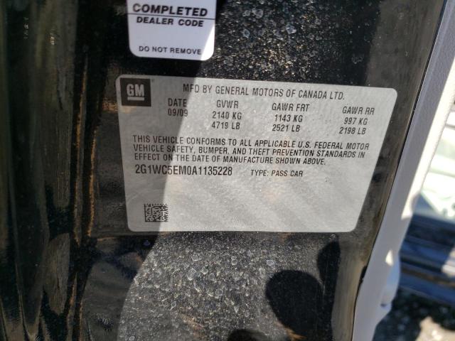 Photo 11 VIN: 2G1WC5EM0A1135228 - CHEVROLET IMPALA LTZ 