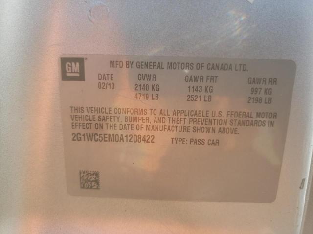 Photo 9 VIN: 2G1WC5EM0A1208422 - CHEVROLET IMPALA LTZ 