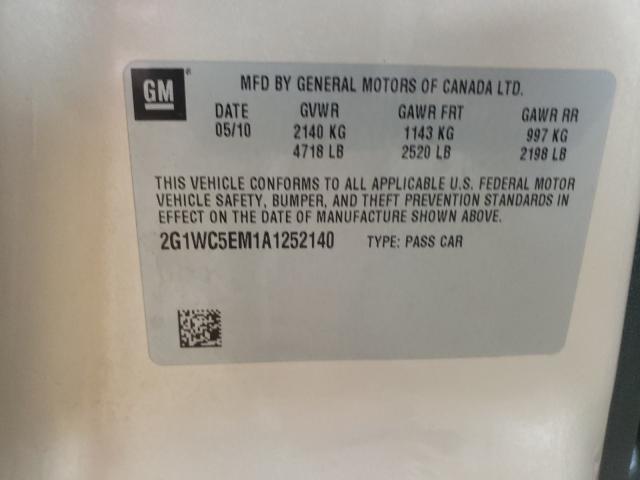 Photo 9 VIN: 2G1WC5EM1A1252140 - CHEVROLET IMPALA LTZ 