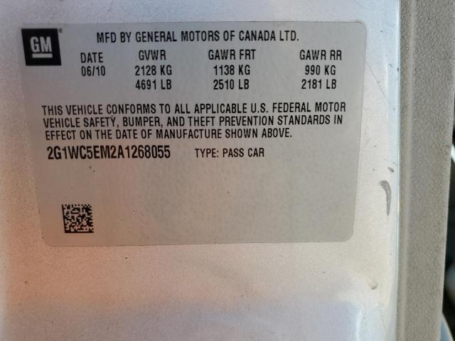 Photo 11 VIN: 2G1WC5EM2A1268055 - CHEVROLET IMPALA 