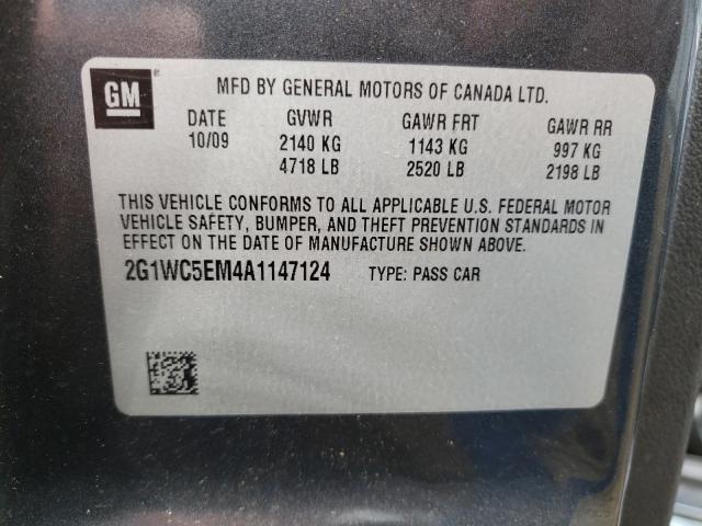 Photo 9 VIN: 2G1WC5EM4A1147124 - CHEVROLET IMPALA LTZ 