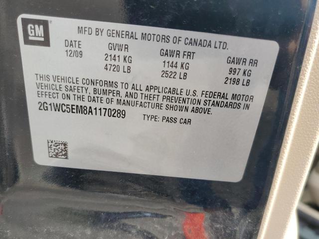 Photo 12 VIN: 2G1WC5EM8A1170289 - CHEVROLET IMPALA LTZ 