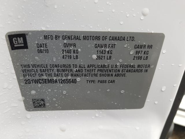 Photo 9 VIN: 2G1WC5EM9A1265640 - CHEVROLET IMPALA LTZ 