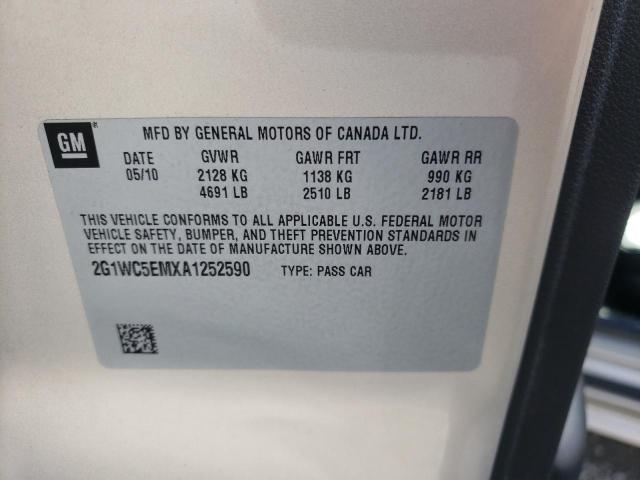 Photo 9 VIN: 2G1WC5EMXA1252590 - CHEVROLET IMPALA LTZ 