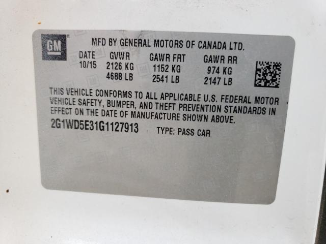 Photo 11 VIN: 2G1WD5E31G1127913 - CHEVROLET IMPALA LIM 