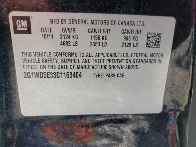 Photo 12 VIN: 2G1WD5E33C1163404 - CHEVROLET IMPALA POL 