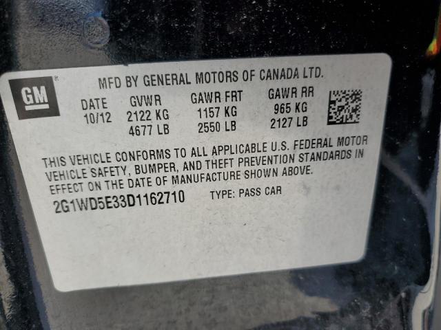 Photo 11 VIN: 2G1WD5E33D1162710 - CHEVROLET IMPALA 