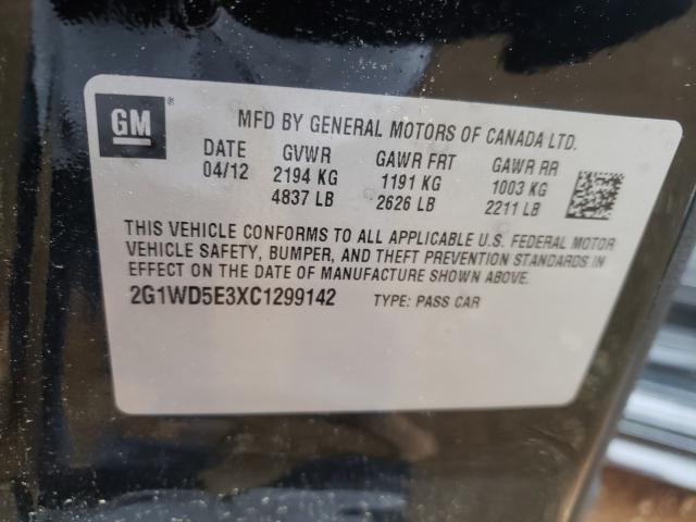 Photo 9 VIN: 2G1WD5E3XC1299142 - CHEVROLET IMPALA POL 