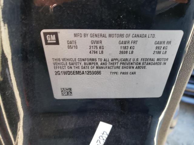 Photo 11 VIN: 2G1WD5EM5A1259086 - CHEVROLET IMPALA POL 