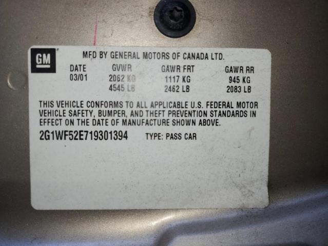 Photo 11 VIN: 2G1WF52E719301394 - CHEVROLET IMPALA 