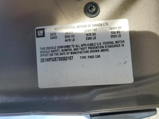 Photo 11 VIN: 2G1WF52E739382187 - CHEVROLET IMPALA 