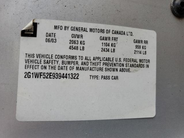 Photo 11 VIN: 2G1WF52E939441322 - CHEVROLET IMPALA 