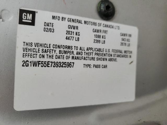 Photo 11 VIN: 2G1WF55E739325967 - CHEVROLET IMPALA 