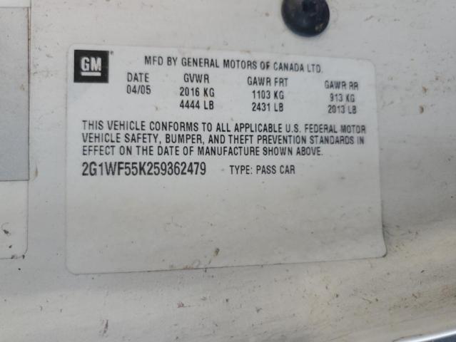 Photo 11 VIN: 2G1WF55K259362479 - CHEVROLET IMPALA 