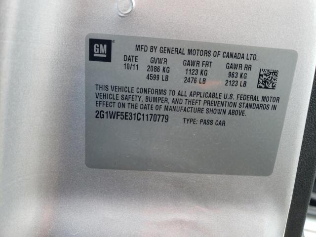 Photo 11 VIN: 2G1WF5E31C1170779 - CHEVROLET IMPALA 