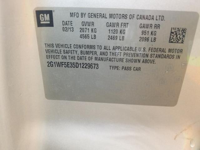 Photo 9 VIN: 2G1WF5E35D1229673 - CHEVROLET IMPALA LS 