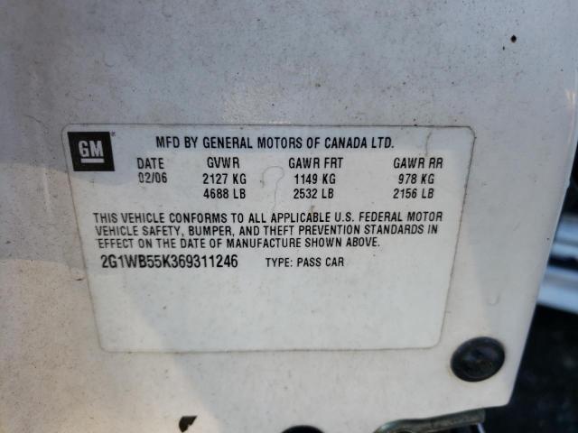 Photo 12 VIN: 2G1WF5E36D1263203 - CHEVROLET IMPALA 