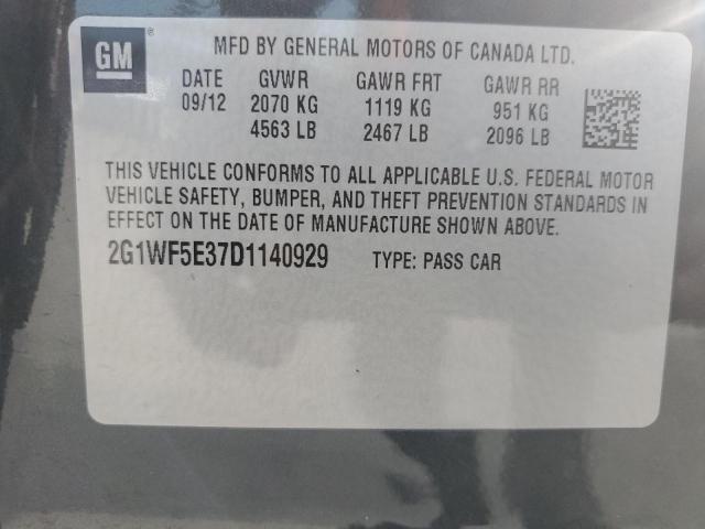 Photo 11 VIN: 2G1WF5E37D1140929 - CHEVROLET IMPALA 