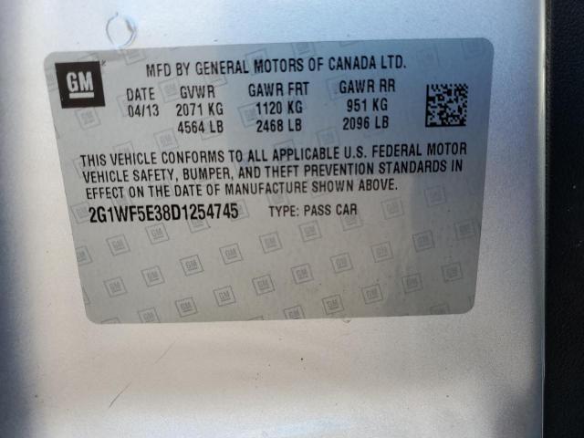 Photo 11 VIN: 2G1WF5E38D1254745 - CHEVROLET IMPALA 