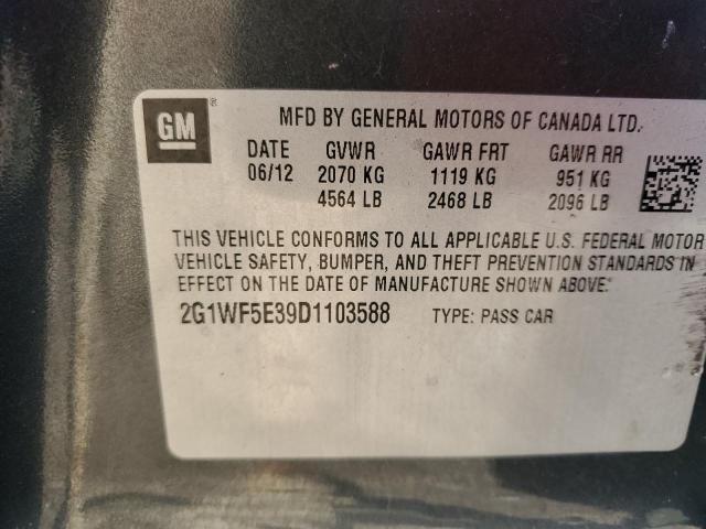 Photo 12 VIN: 2G1WF5E39D1103588 - CHEVROLET IMPALA 