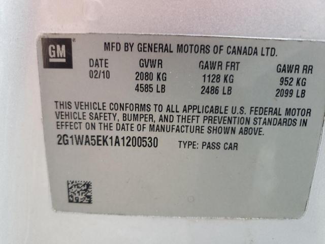 Photo 11 VIN: 2G1WF5EK3B1135621 - CHEVROLET IMPALA 