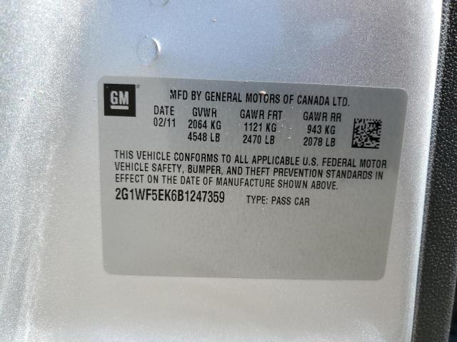 Photo 11 VIN: 2G1WF5EK6B1247359 - CHEVROLET IMPALA LS 