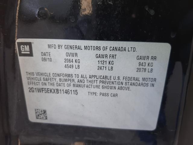 Photo 9 VIN: 2G1WF5EKXB1146115 - CHEVROLET IMPALA LS 