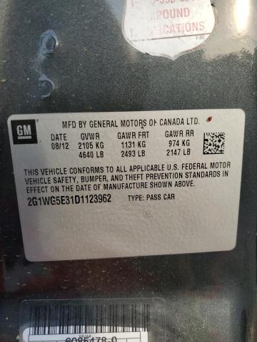 Photo 11 VIN: 2G1WG5E31D1123962 - CHEVROLET IMPALA LT 