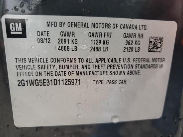 Photo 9 VIN: 2G1WG5E31D1125971 - CHEVROLET IMPALA LT 