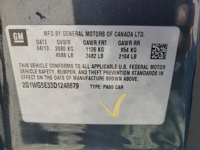 Photo 11 VIN: 2G1WG5E33D1248879 - CHEVROLET IMPALA 