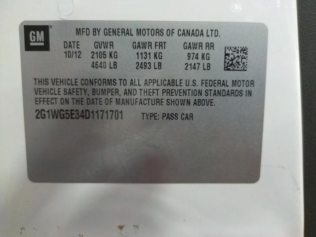 Photo 9 VIN: 2G1WG5E34D1171701 - CHEVROLET IMPALA LT 