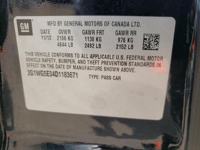 Photo 12 VIN: 2G1WG5E34D1183671 - CHEVROLET IMPALA LT 