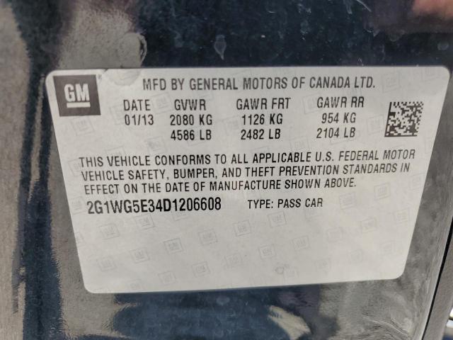 Photo 11 VIN: 2G1WG5E34D1206608 - CHEVROLET IMPALA 